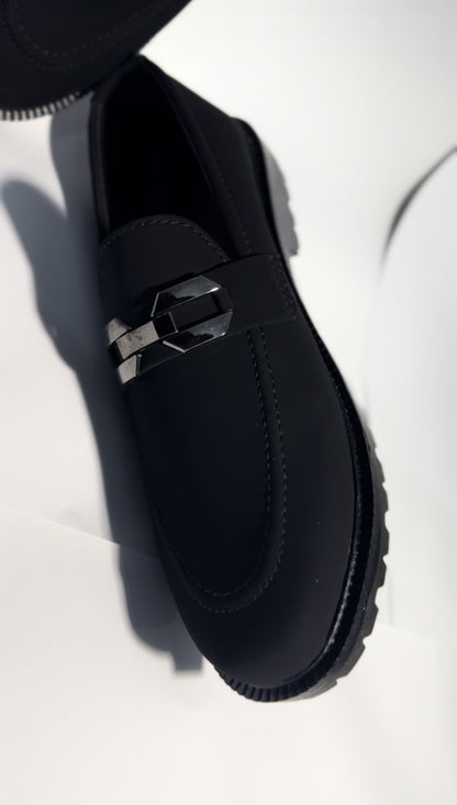 Matte Black Formal Shoes