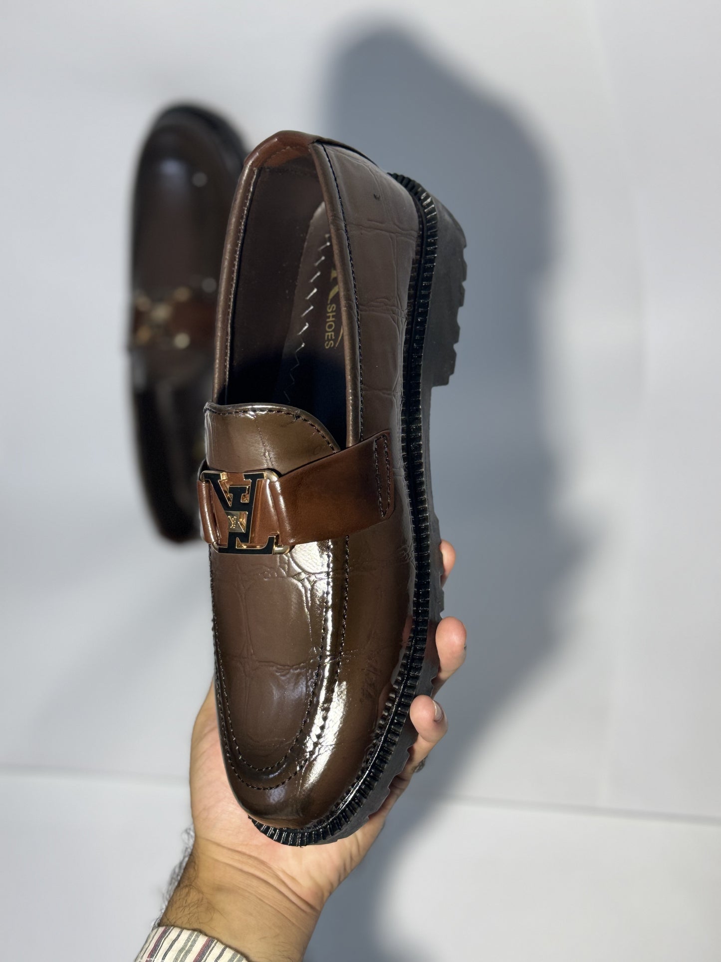 Brown Shine Formal Shoes with Glossy Finish