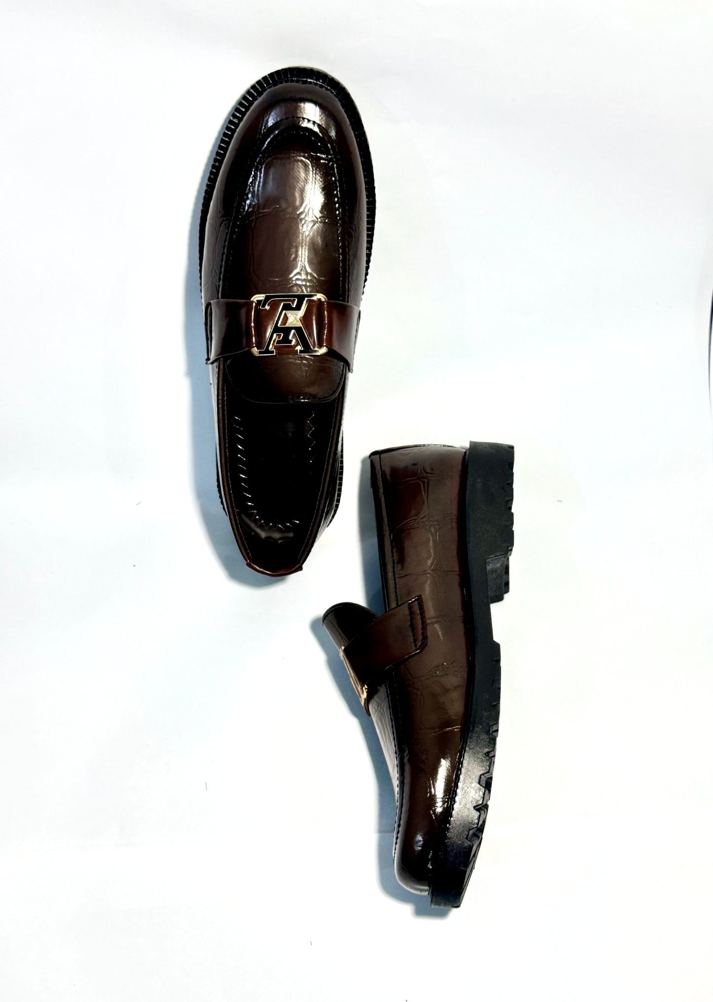 Brown Shine Formal Shoes with Glossy Finish