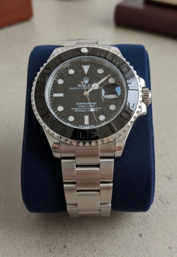 Rolex Yacht-Master 42 | Black Dial | Oysterflex