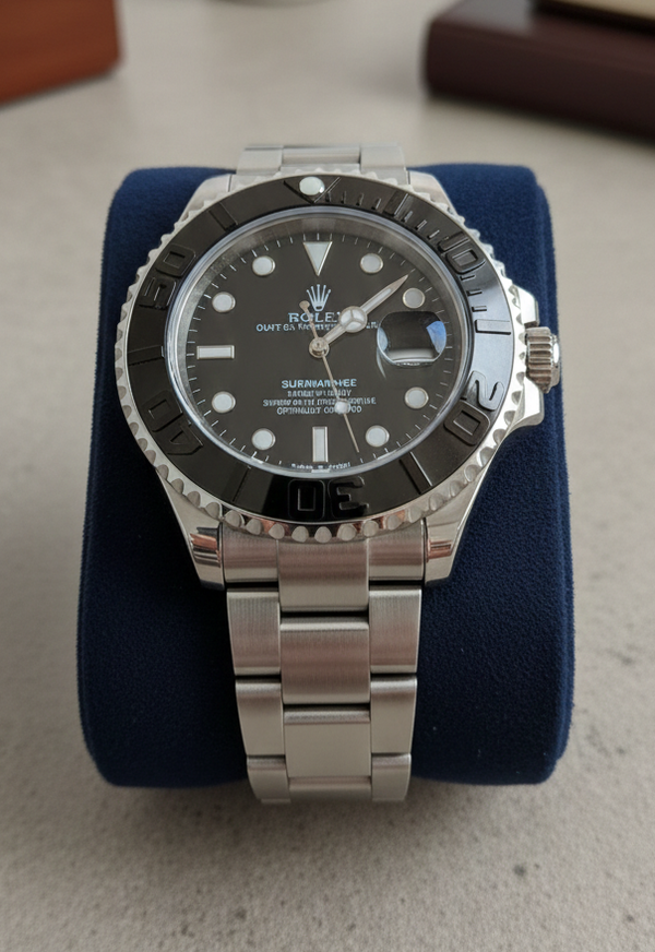 Rolex Yacht-Master 42 | Black Dial | Oysterflex