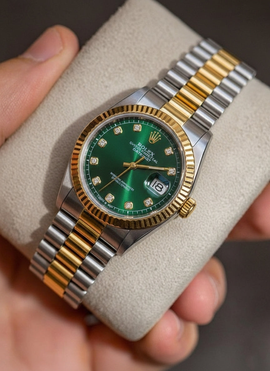 Rolex Datejust – Emerald Green Sunray Dial