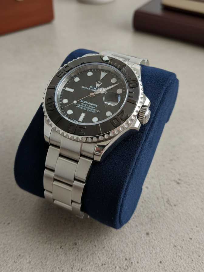 Rolex Yacht-Master 42 | Black Dial | Oysterflex